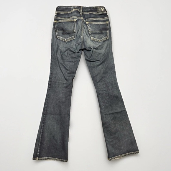 American Eagle Super Stretch Kick Boot Dark Wash Jeans Women’s Size 4 - Picture 2 of 4